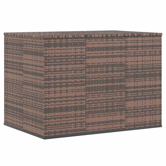 hyndeboks 145x100x103 cm polyrattan brun