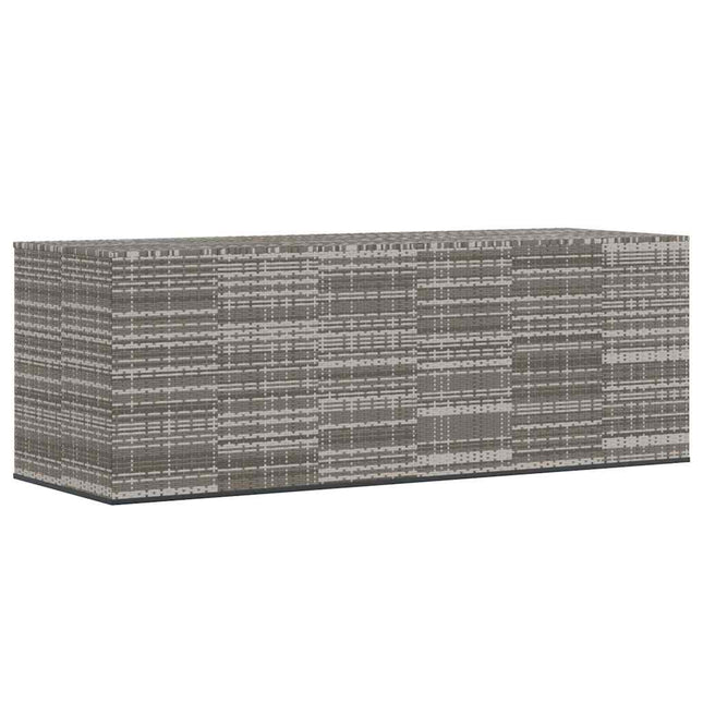hyndeboks 291x100,5x104 cm polyrattan grå