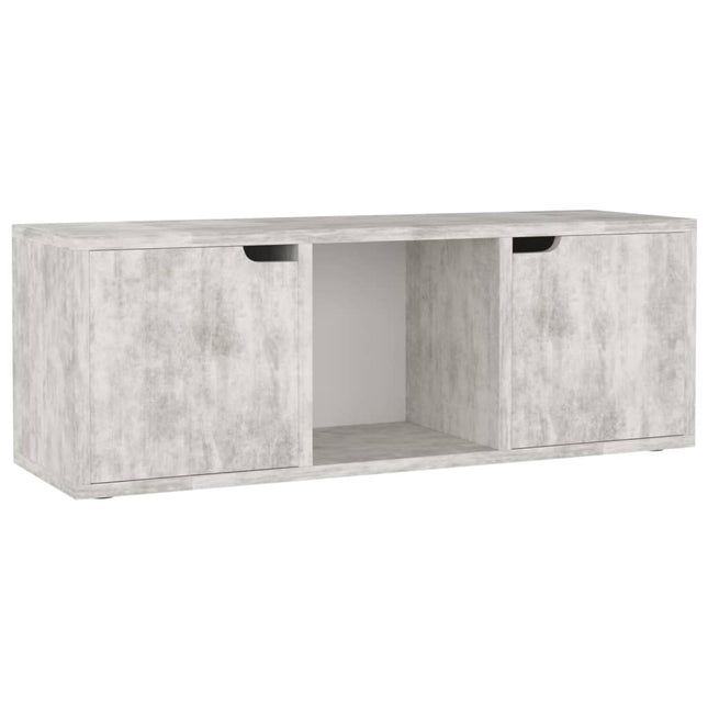 tv-bord 88,5x27,5x30,5 cm konstrueret træ betongrå