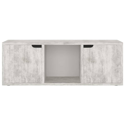 tv-bord 88,5x27,5x30,5 cm konstrueret træ betongrå