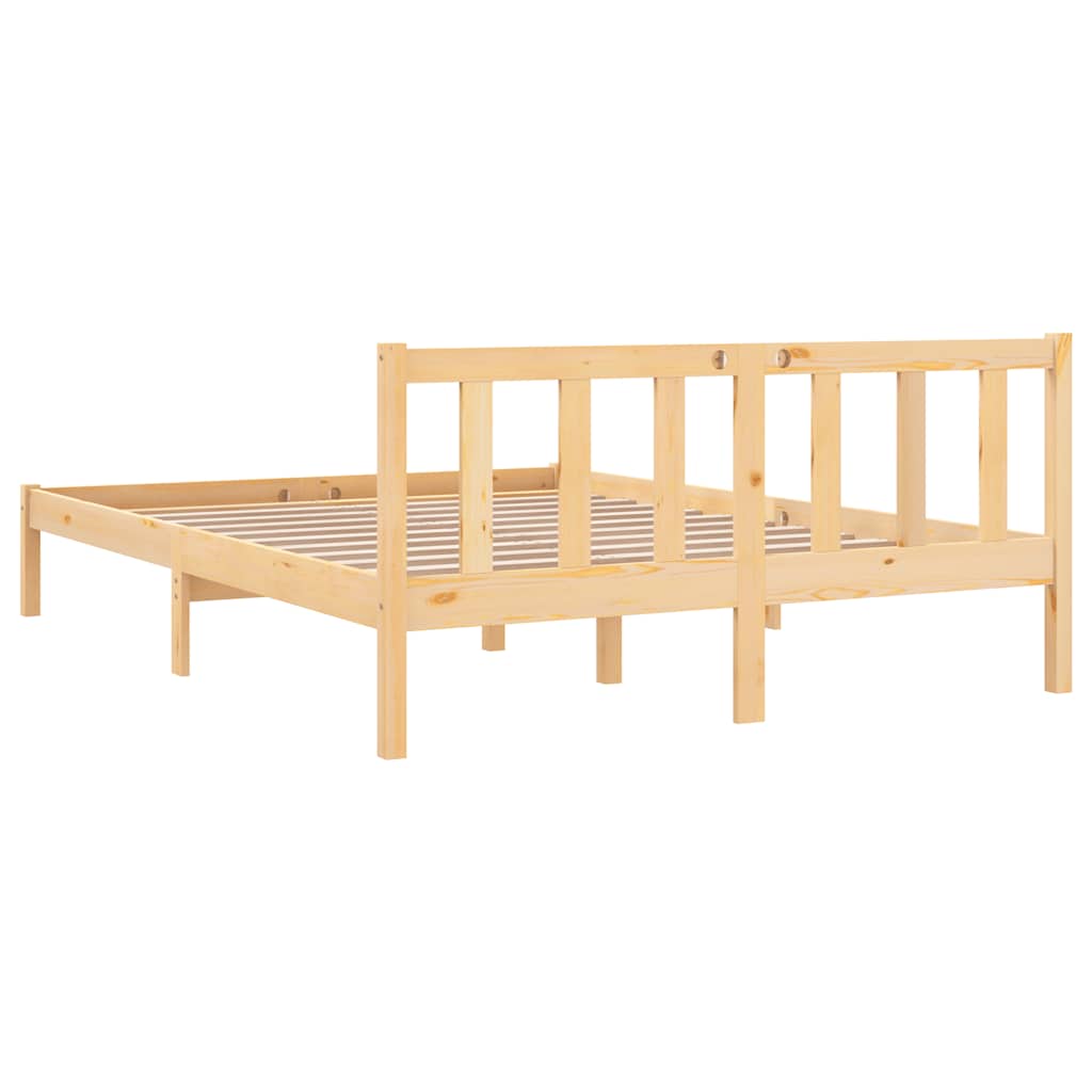 sengeramme 160x200 cm massivt fyrretræ