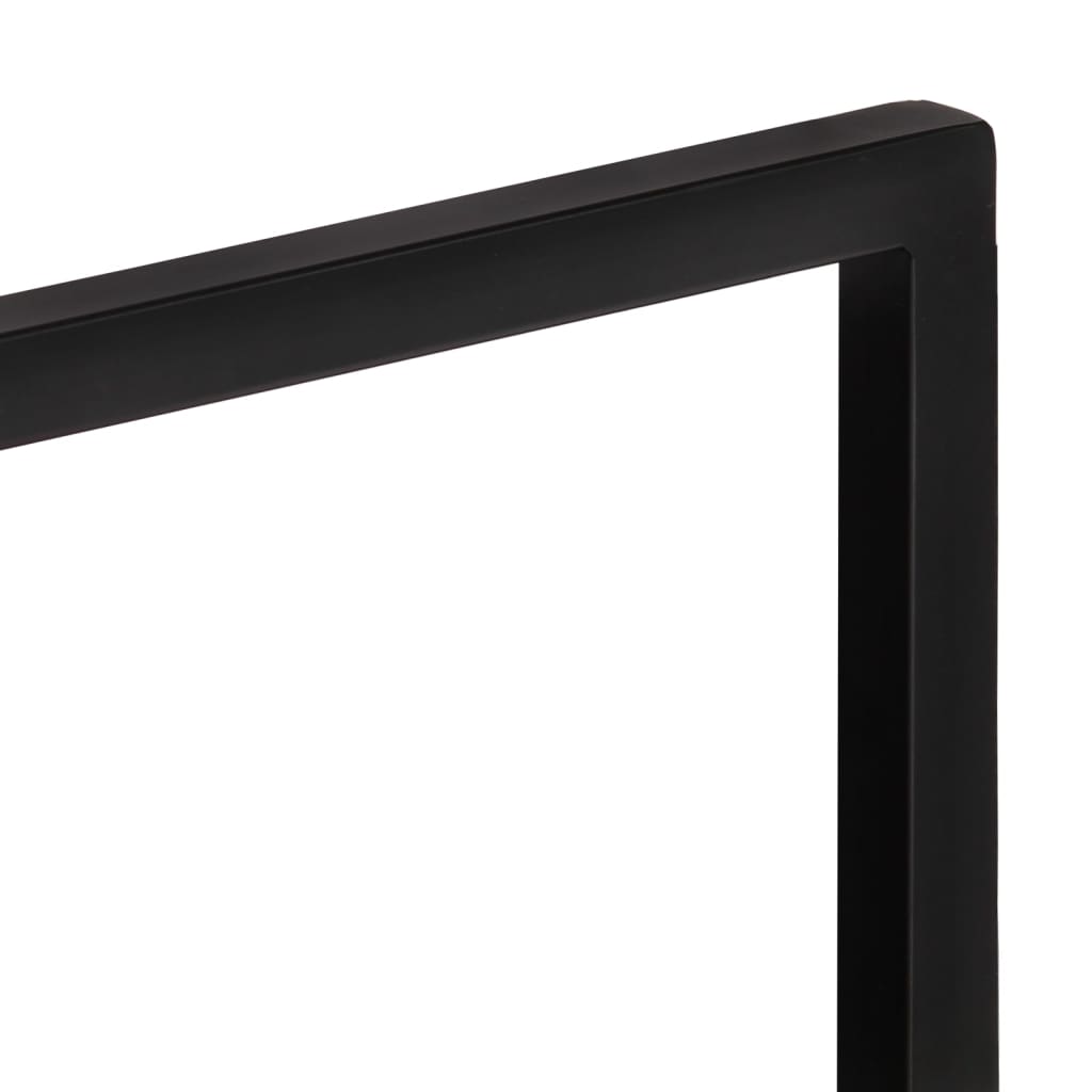 væghylder 2 stk. 60x25x35 cm massivt akacietræ og stål