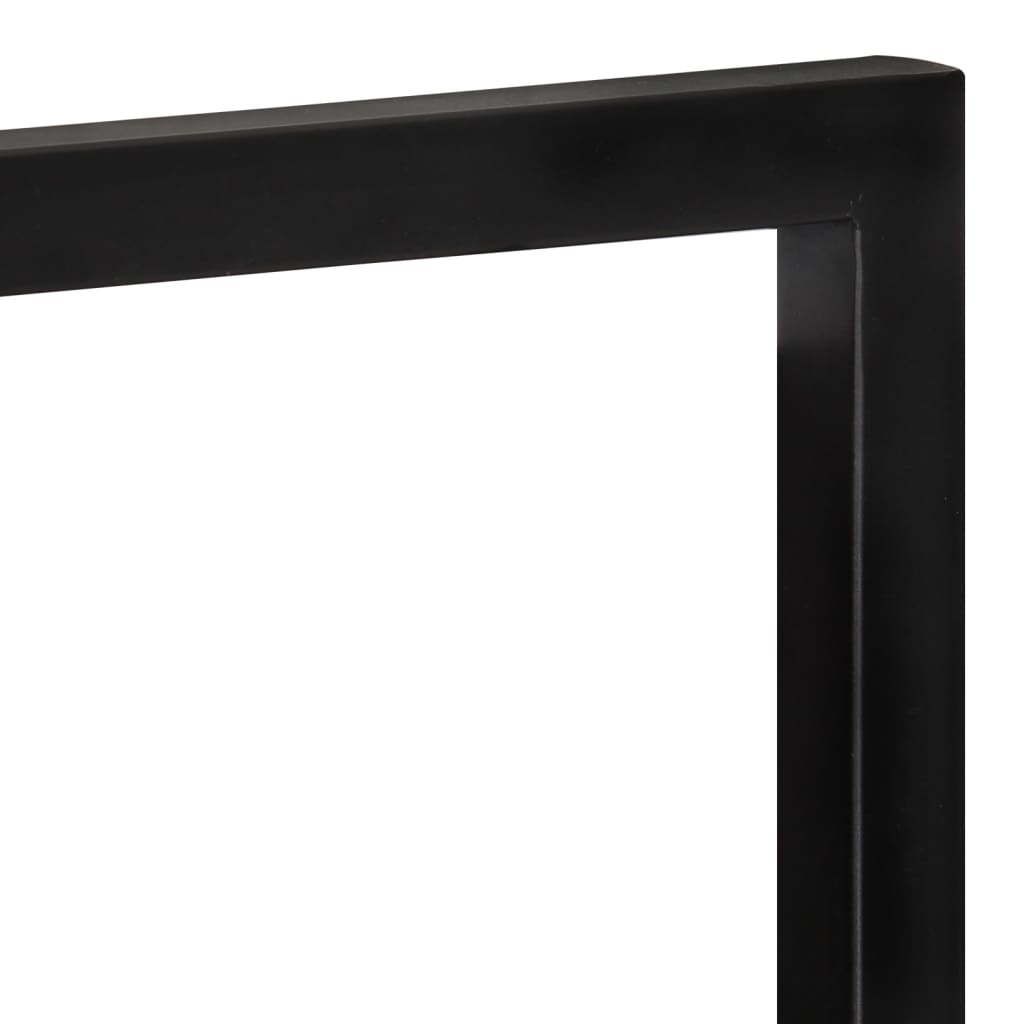 væghylder 2 stk. 25x25x35 cm massivt akacietræ og stål