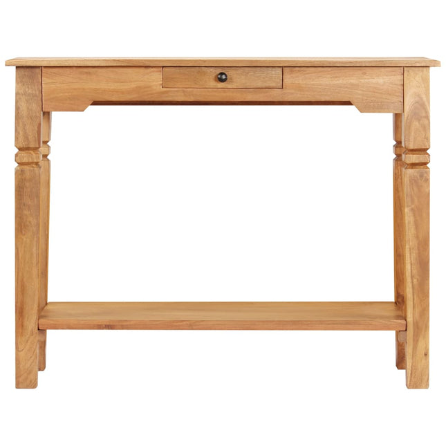 konsolbord 100x40x76 cm massivt akacietræ