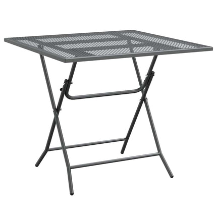 havebord 80x80x72 cm strækmetalnet antracitgrå
