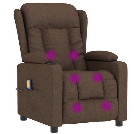 massagestol stof brun