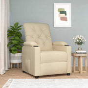 lænestol stof cremefarvet