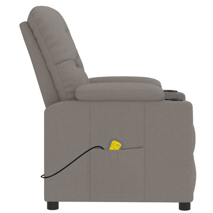 massagestol stof gråbrun