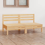 2-personers havesofa massivt fyrretræ