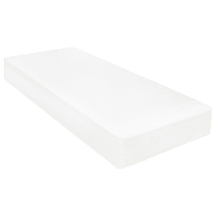 daybed med madras 90x200 cm massivt fyrretræ grå