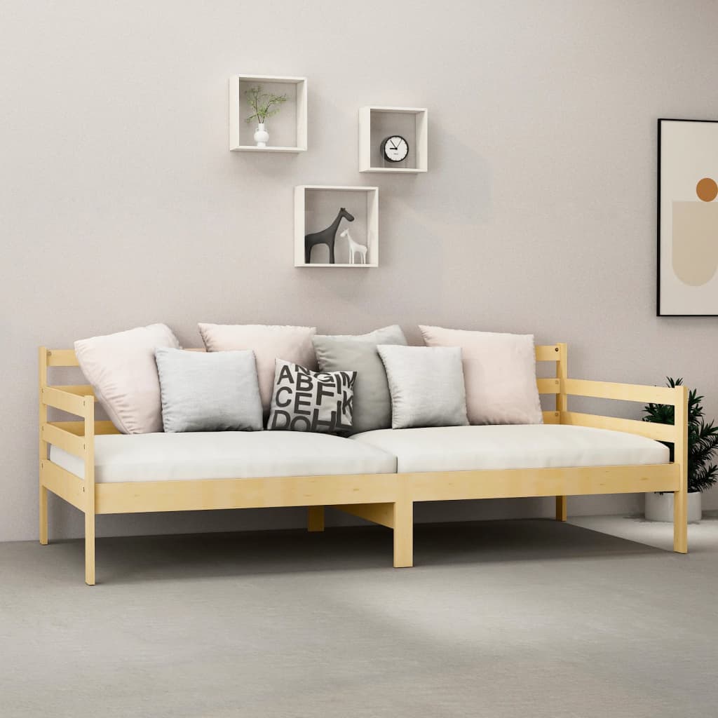 daybed med madras 90x200 cm massivt fyrretræ