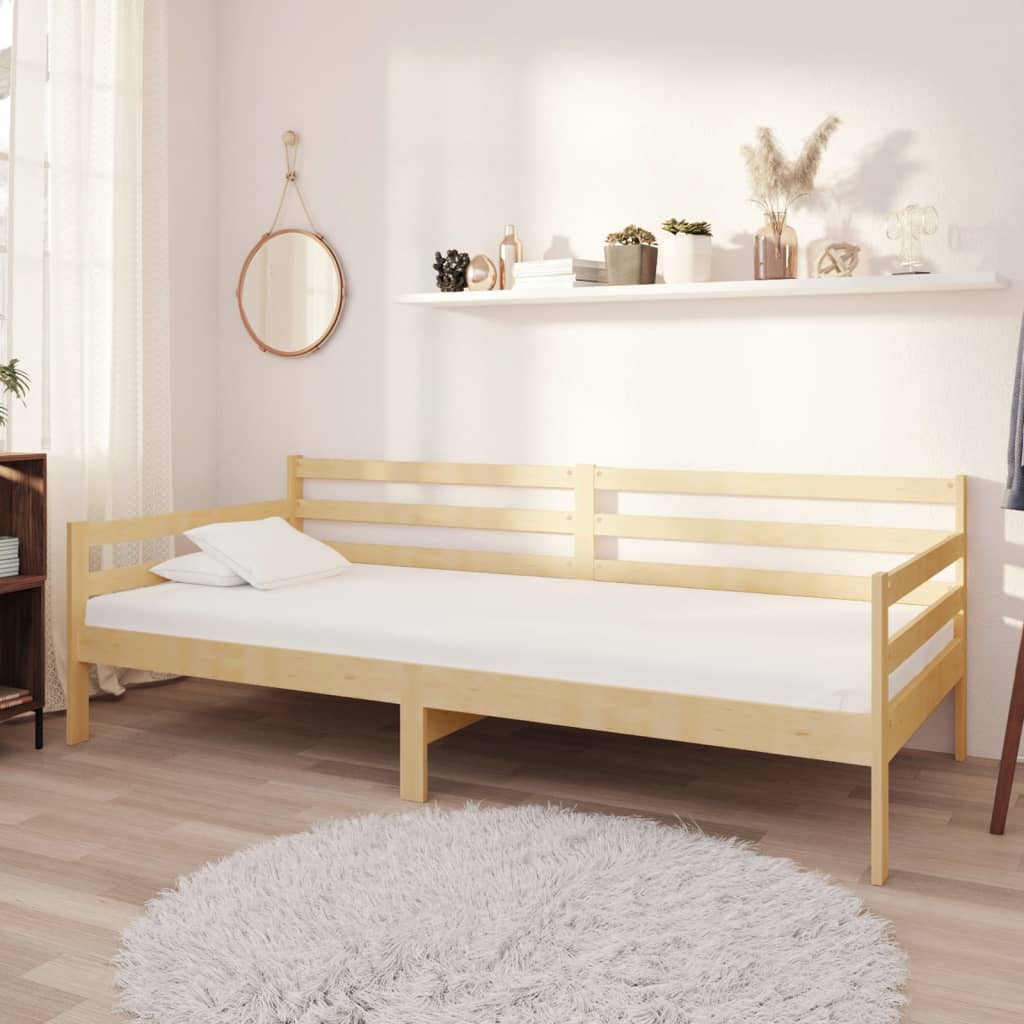 daybed med madras 90x200 cm massivt fyrretræ