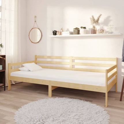 daybed med madras 90x200 cm massivt fyrretræ