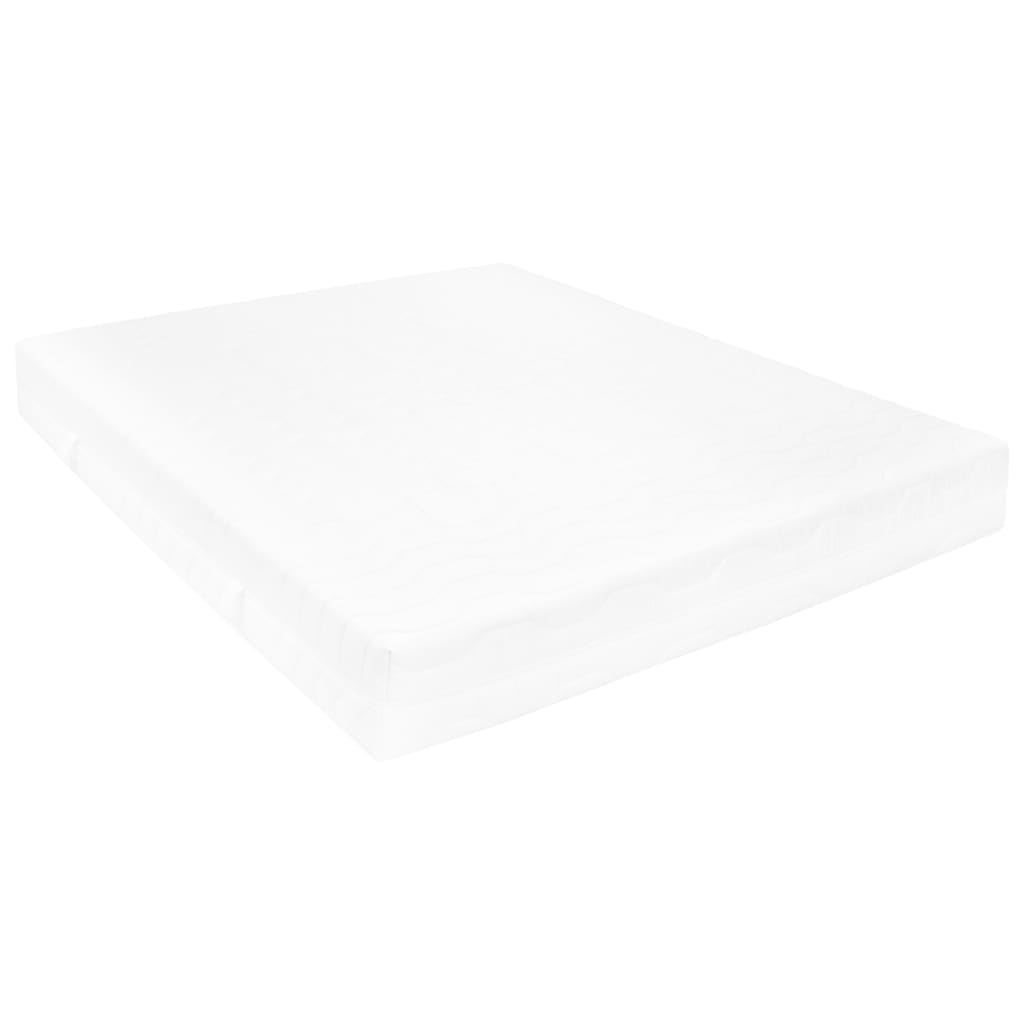 daybed med madras 90x200 cm massivt fyrretræ hvid