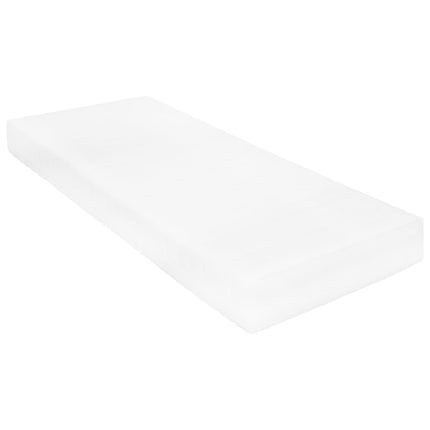 daybed med madras 90x200 cm massivt fyrretræ hvid