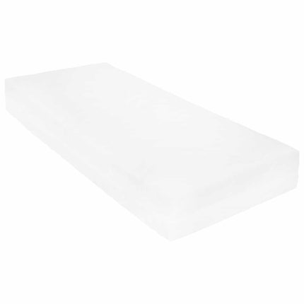 daybed med madras 90x200 cm massivt fyrretræ hvid
