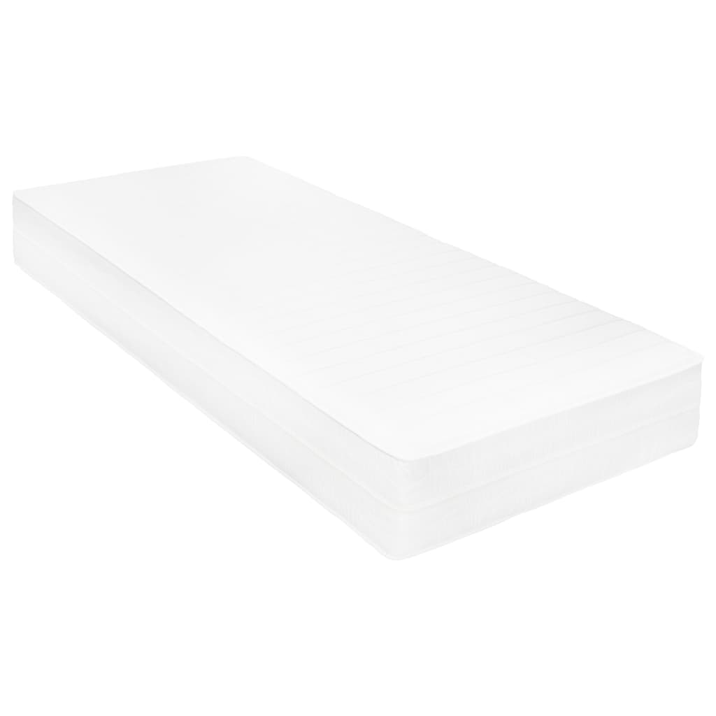 daybed med madras 90x200 cm massivt fyrretræ grå