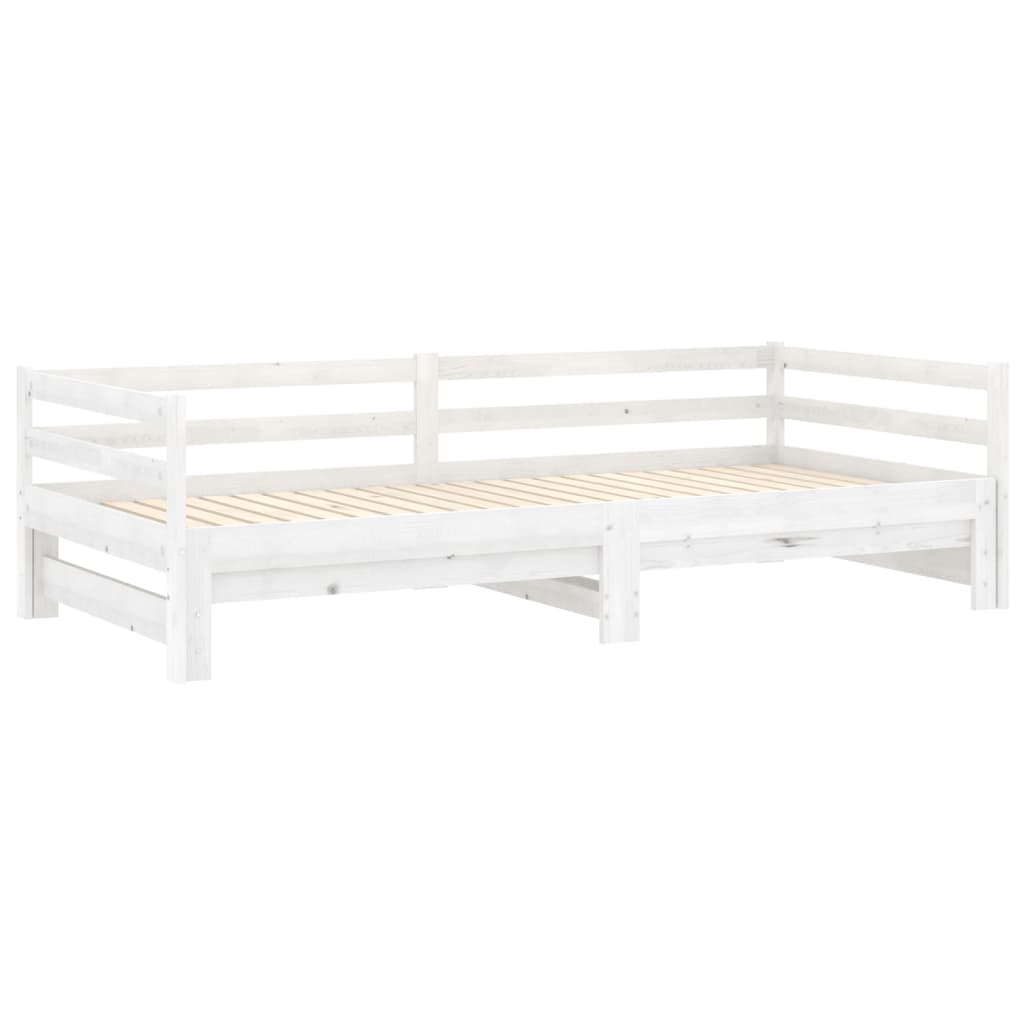 daybed med udtræk 2x(90x200) cm massivt fyrretræ