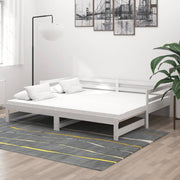 daybed med udtræk 2x(90x200) cm massivt fyrretræ