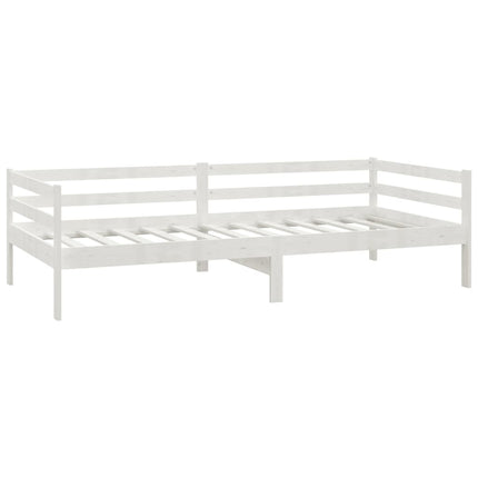 daybed med skuffer 90x200 cm massivt fyrretræ hvid