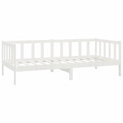 daybed med skuffer 90x200 cm massivt fyrretræ hvid