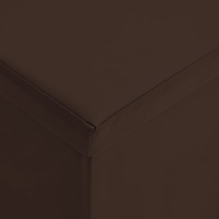 foldbar opbevaringsbænk PVC brun