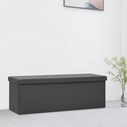 foldbar opbevaringsbænk PVC grå