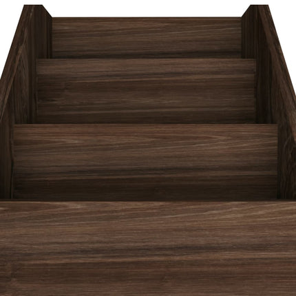 magasinreol til børn 71x30x78,5 cm konstrueret træ røget eg