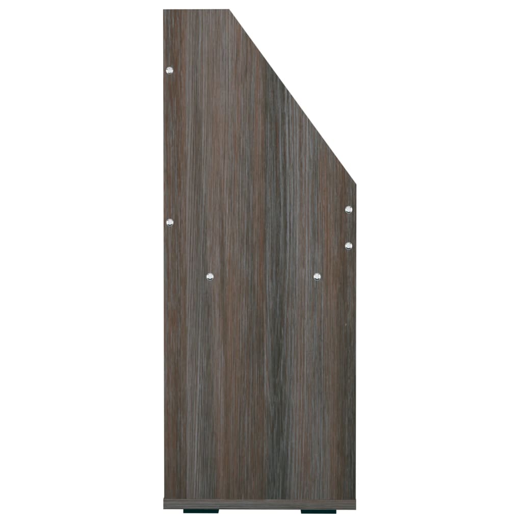 magasinreol 71x30x78,5 cm konstrueret træ grå og sonoma-eg
