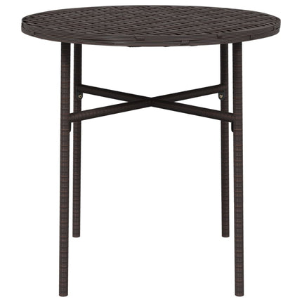 tebord 45 cm polyrattan brun