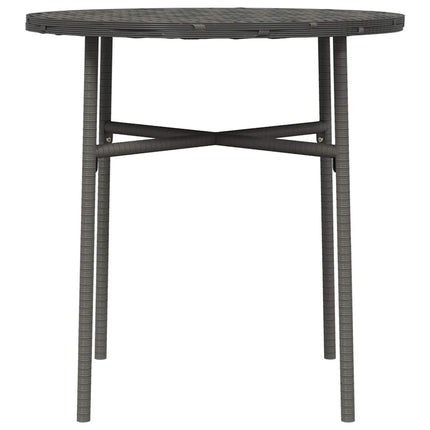 tebord 45 cm polyrattan grå