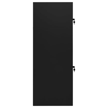 sadelskab 53x53x140 cm stål sort