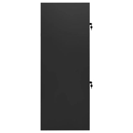 sadelskab 53x53x140 cm stål antracitgrå