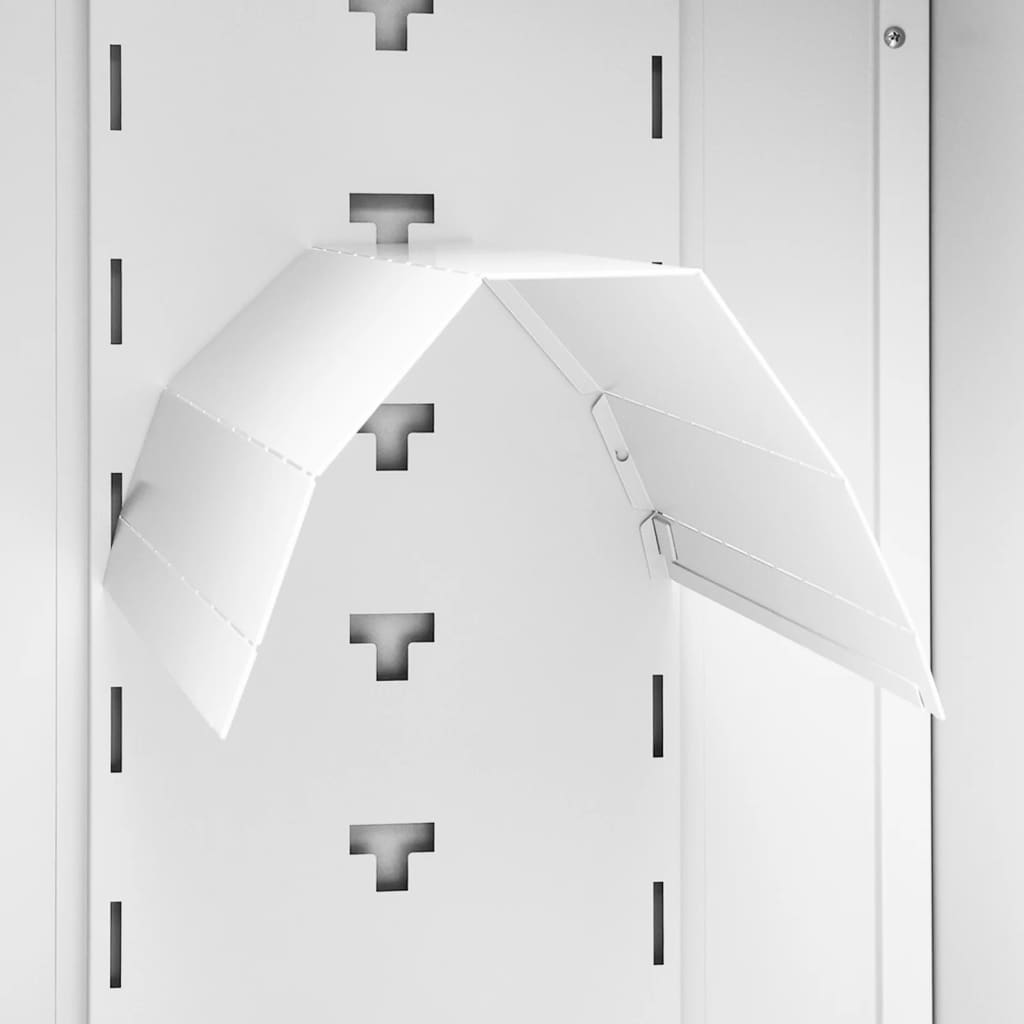 sadelskab 53x53x105 cm stål hvid