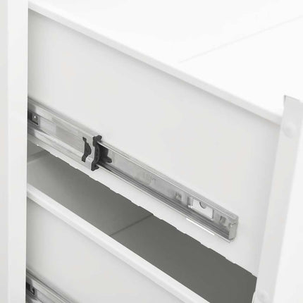 industriel kommode 78x40x93 cm metal hvid