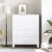 industriel kommode 78x40x93 cm metal hvid