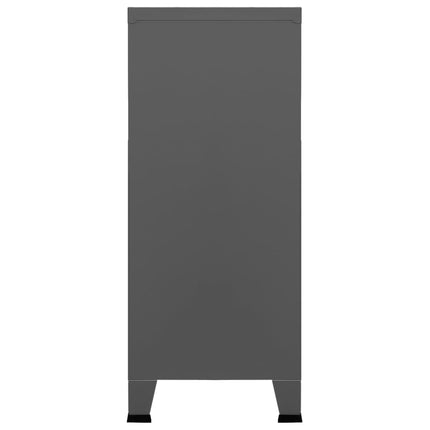 industrielt opbevaringsskab 90x40x100 cm stål antracitgrå