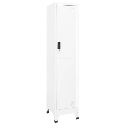 skab 38x45x180 cm stål hvid