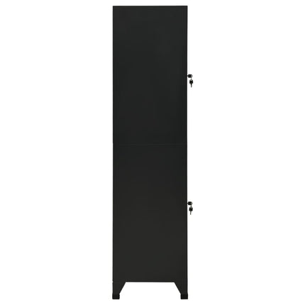 skab 38x45x180 cm stål sort
