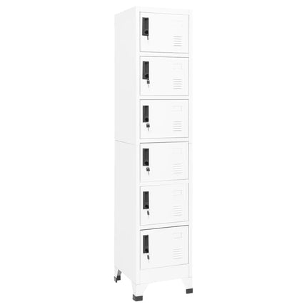 skab 38x40x180 cm stål hvid