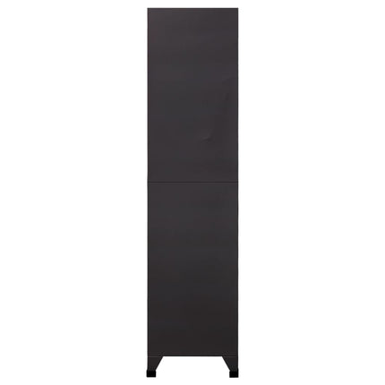 skab 90x45x180 cm stål antracitgrå