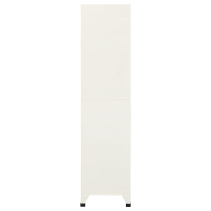 skab 90x45x180 cm stål grå og blå