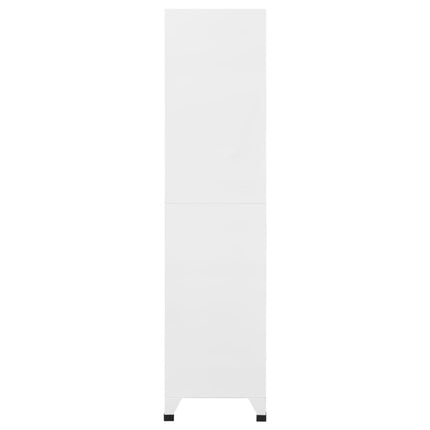 skab 90x45x180 cm stål hvid