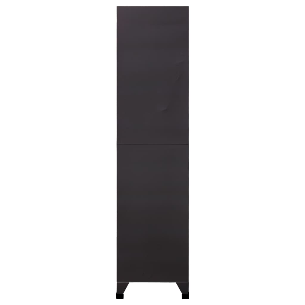 skab 90x45x180 cm stål antracitgrå