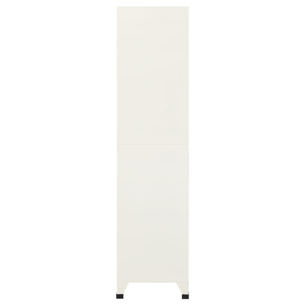 skab 90x45x180 cm stål grå og blå