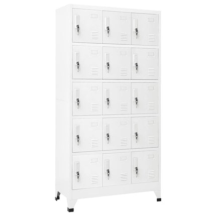 skab 90x40x180 cm stål lysegrå