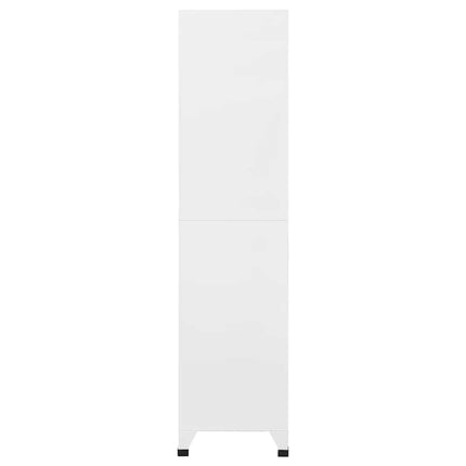 skab 90x40x180 cm stål lysegrå
