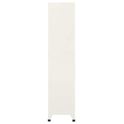 skab 90x40x180 cm stål grå og blå
