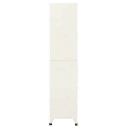 skab 90x40x180 cm stål grå og blå