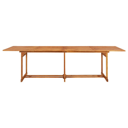 spisebordssæt til haven 11 dele 280x90x75 cm massivt akacietræ